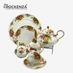 Royal Elegance - Royal Albert Inspired Old Country Roses 24 Piece Tea Set