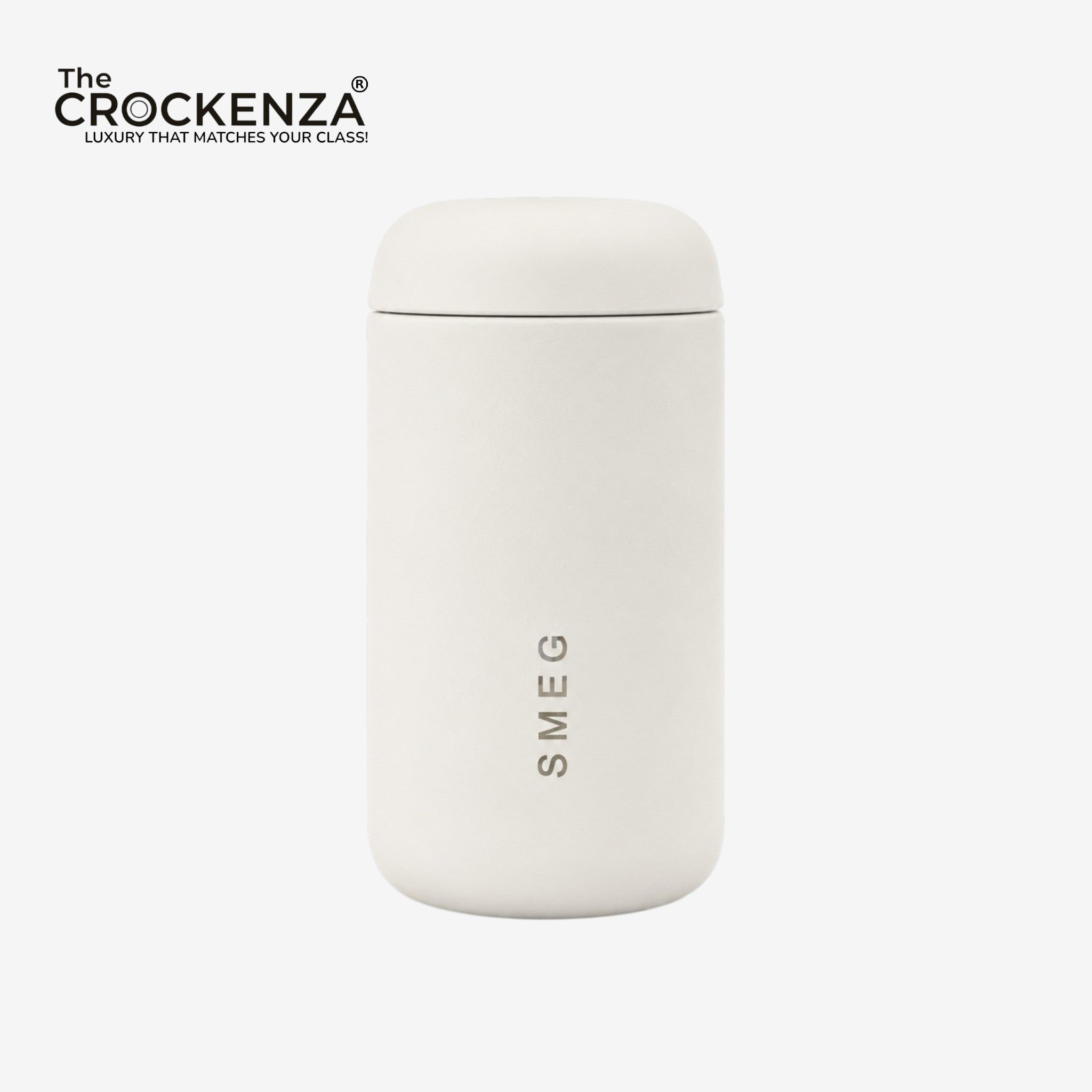 SMEG Capsule Coffee Cup 350ML – Premium Stainless Steel Insulated Travel Mug - White