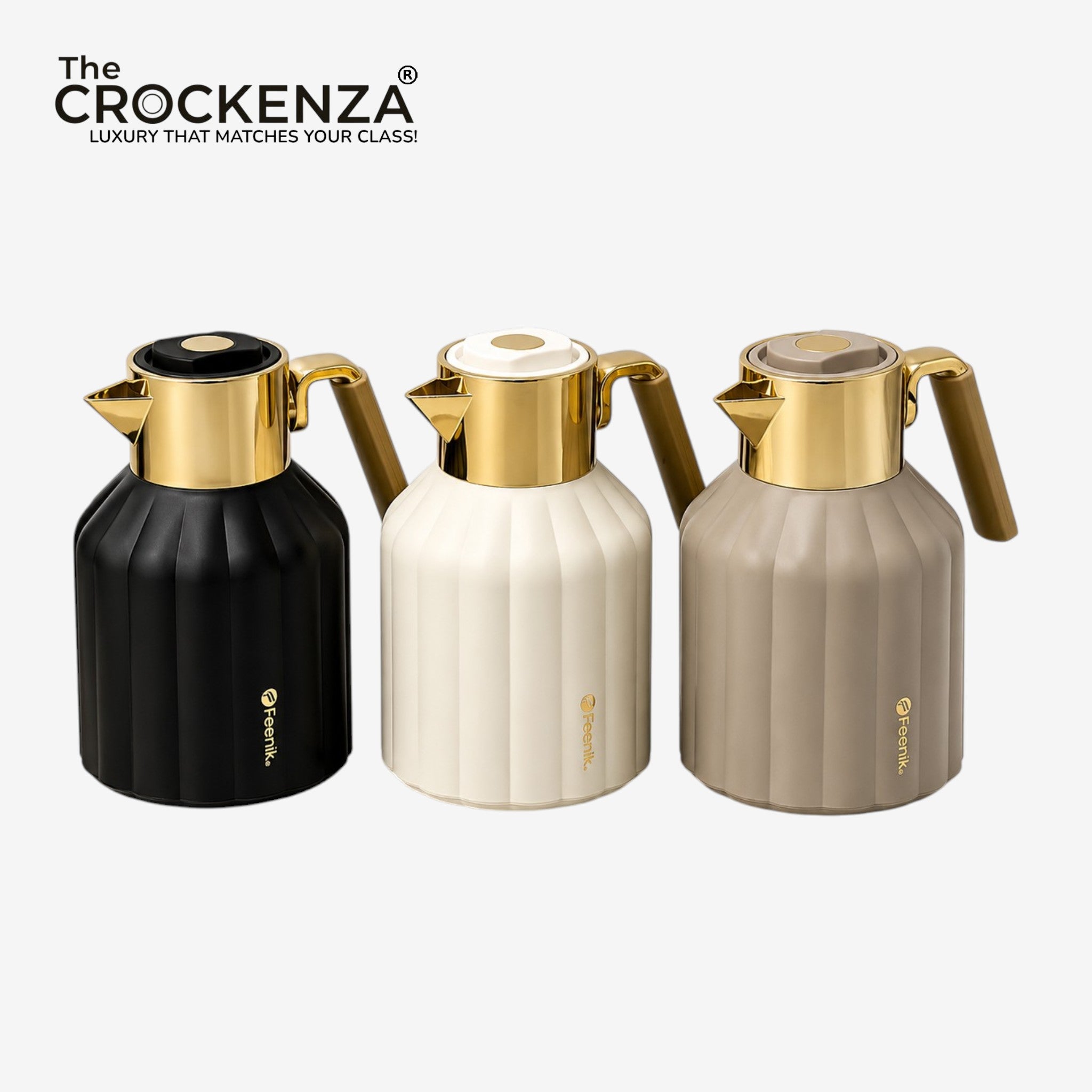Luxury FEENIK 1L Thermos Flask – Premium Insulated Coffee & Tea Server