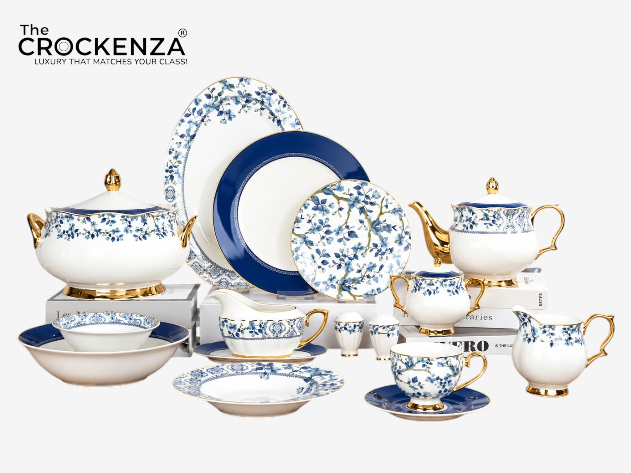 Imported Johnson Bros inspired Luxury Floral Dining Set - Available in two serving sizes