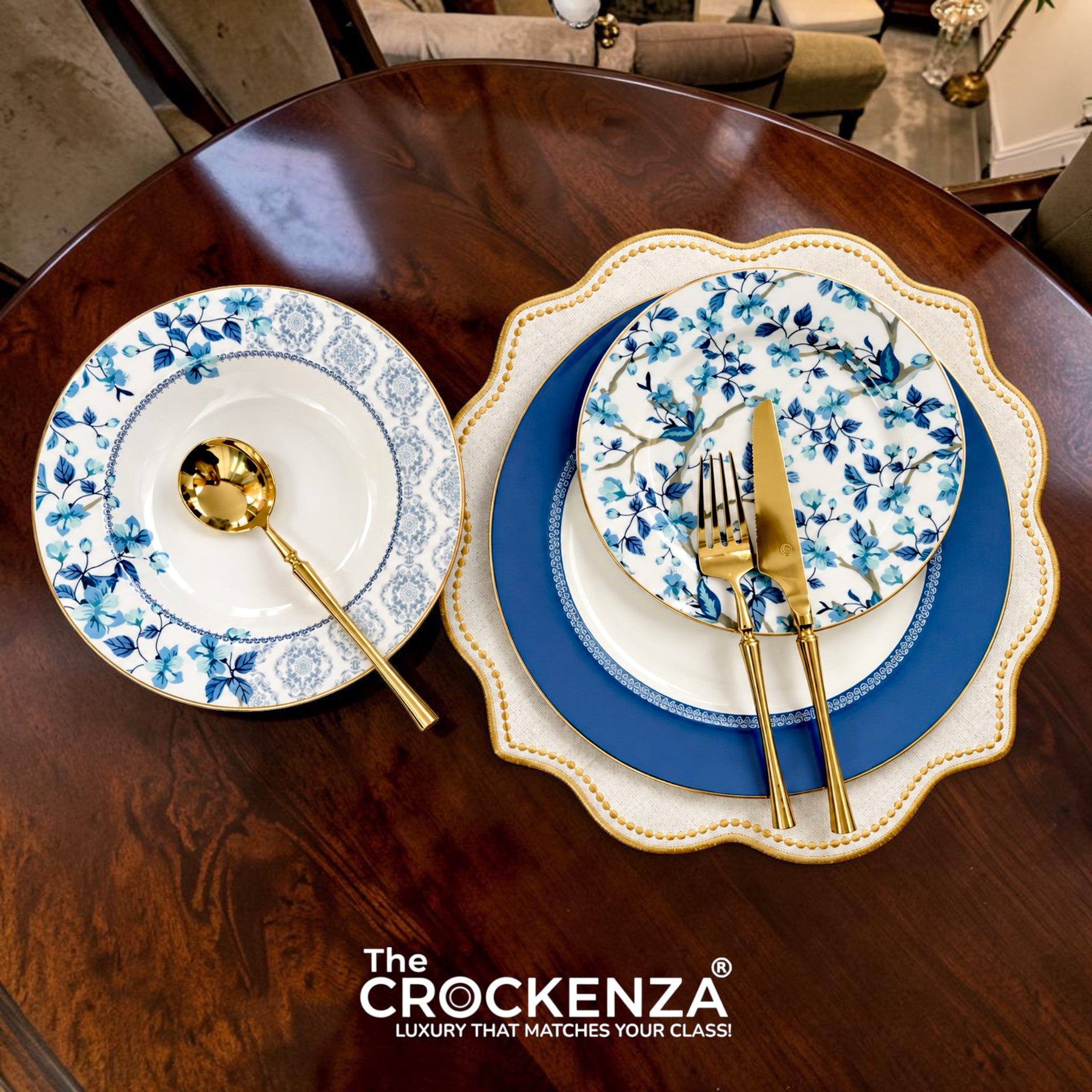 Luxury Johnson Bros inspired 18-Piece Plate Set – Experience the fine Dine Luxury!