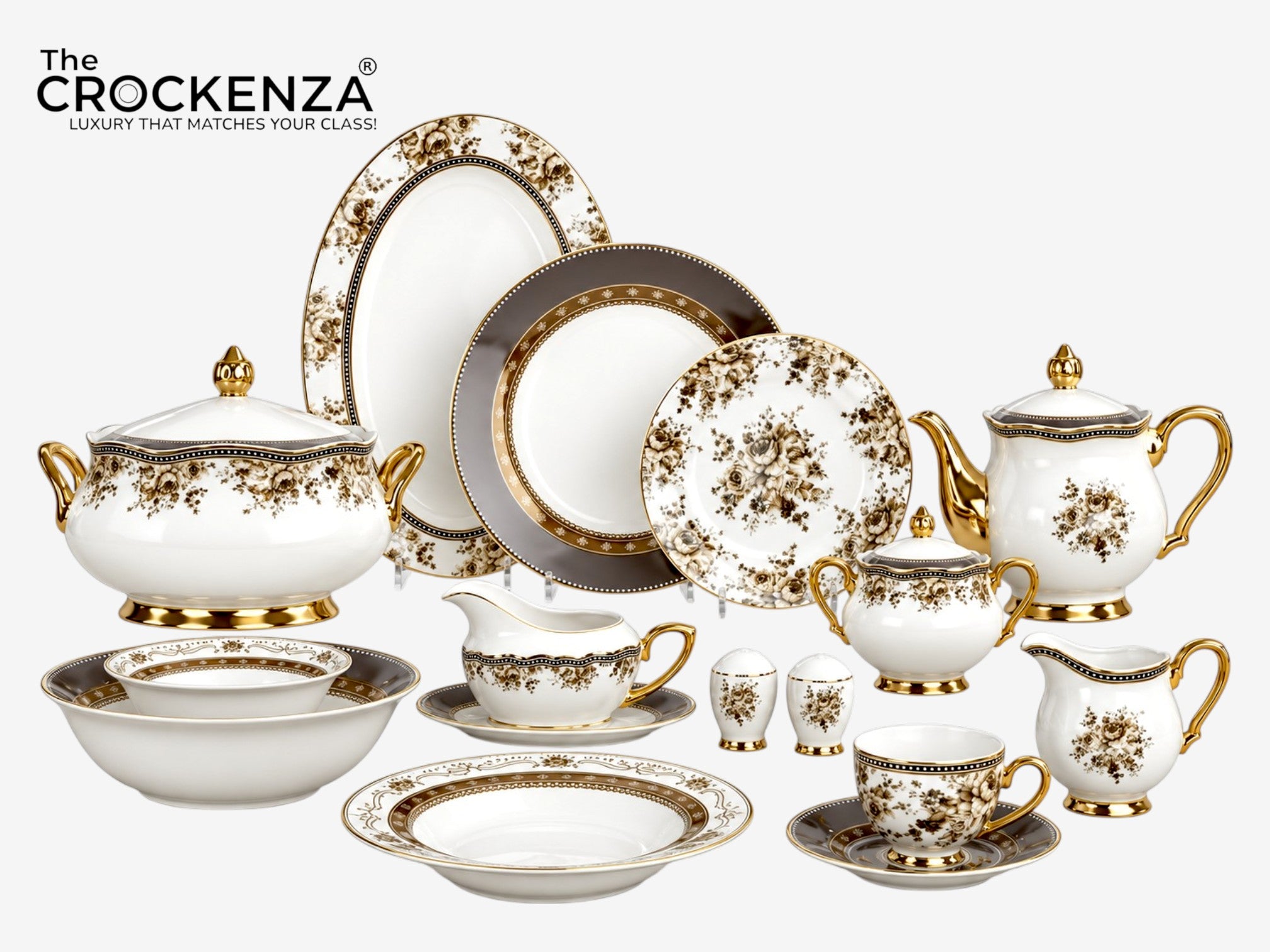 Imported Johnson Bros inspired Luxury Floral Dining Set - Available in two serving sizes