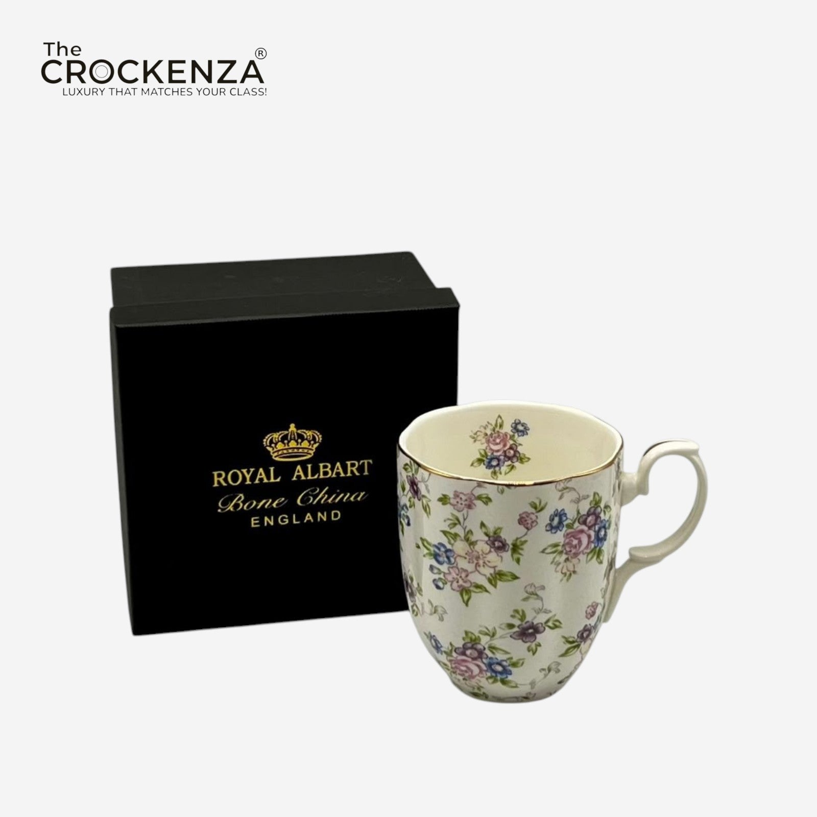 Royal Albert-Inspired Luxury Floral Mug – Single Piece