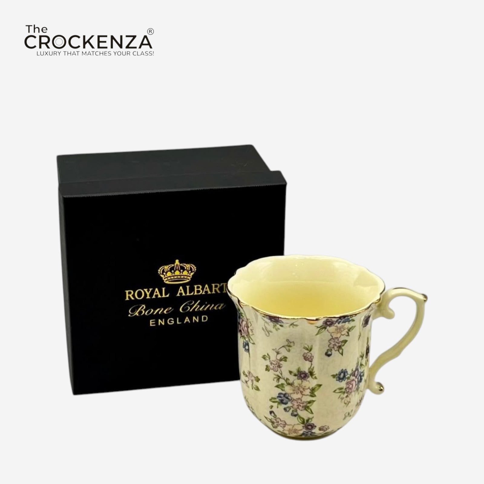 Royal Albert-Inspired Luxury Floral Mug – Single Piece