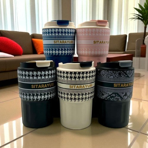 Sitarayuri Printed Insulated Steel Mug – 360ML of Art & Function | Best for regular use
