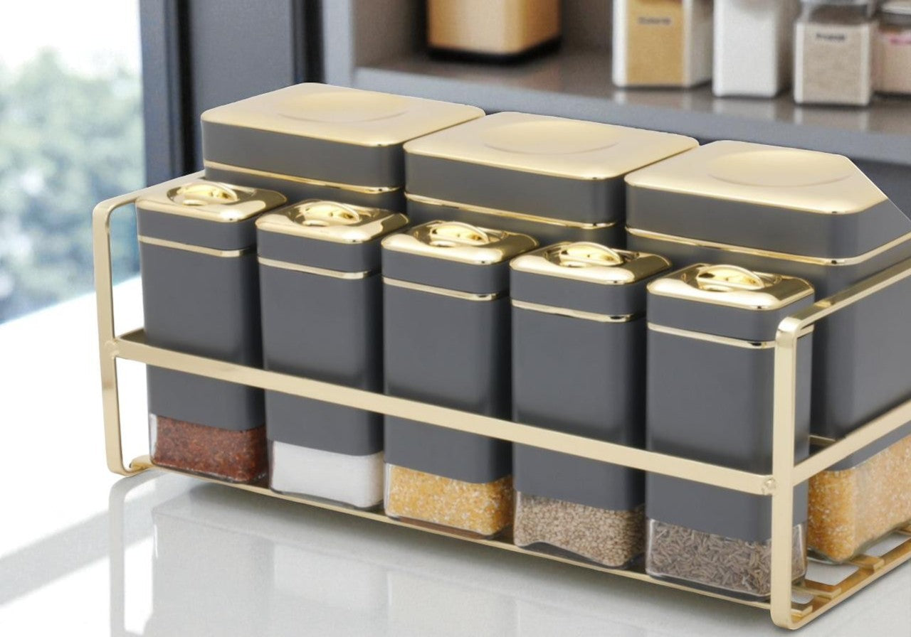 Premium 8-Piece Storage Canister Set for an Organized Kitchen