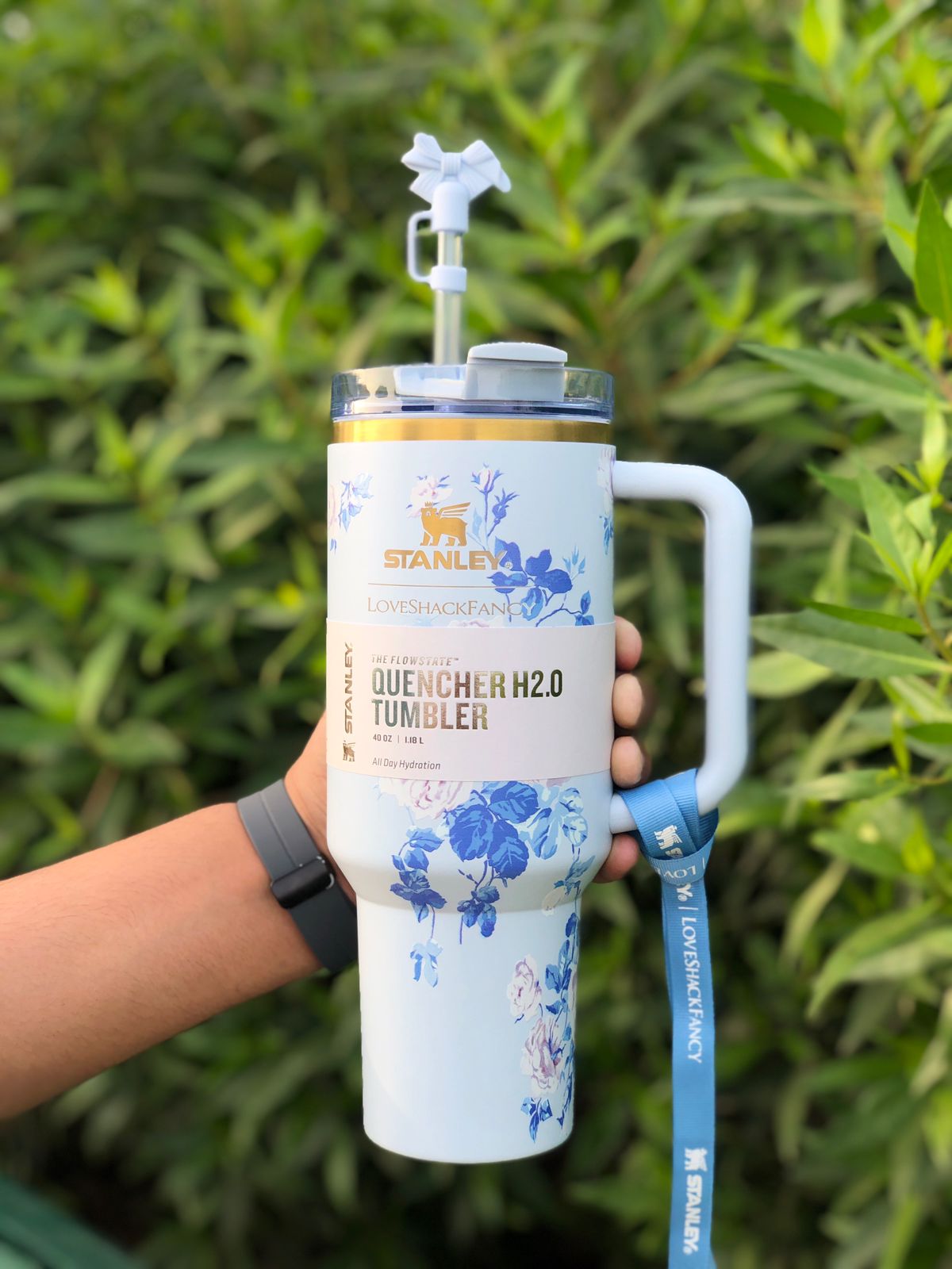 Stanley Quencher 40oz – Love Shake Original Fancy Tumbler with Lid & Handle | All-Day Hydration