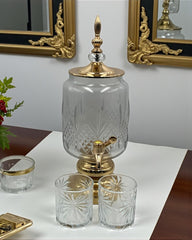 Dispenser With Glass (7 Pcs 3 Ltr)