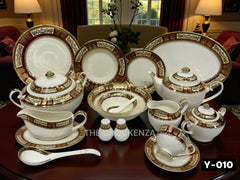 Yamasen Japan-Inspired Gold-plated Royal Dining Set | Available in 75 & 103 Pieces Serving