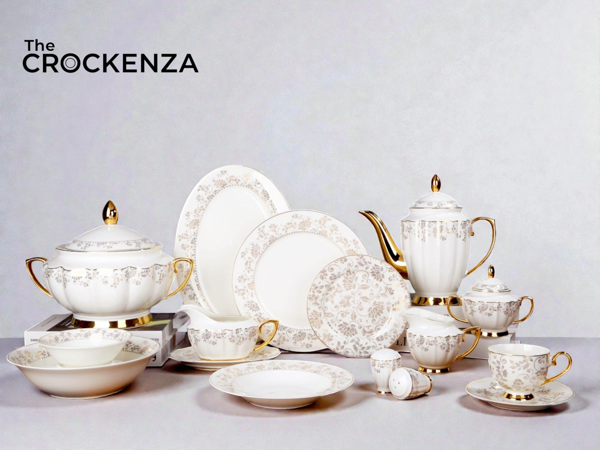 Imported Johnson Bros inspired Luxury Floral Dining Set - Available in two serving sizes