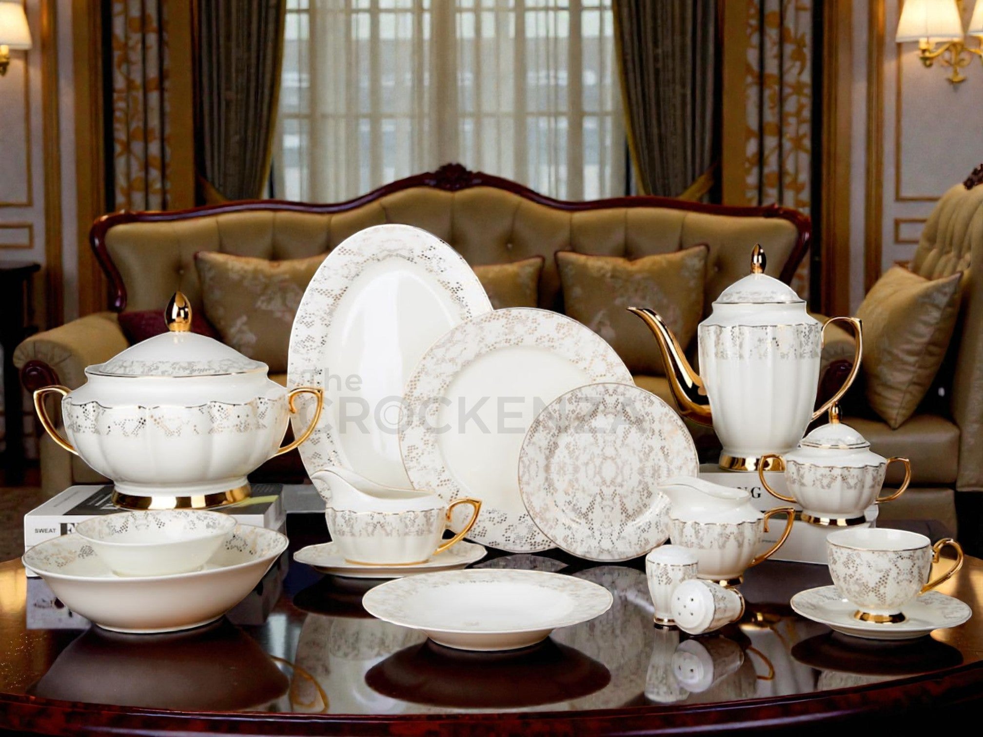 Imported Johnson Bros inspired Luxury Floral Dining Set - Available in two serving sizes