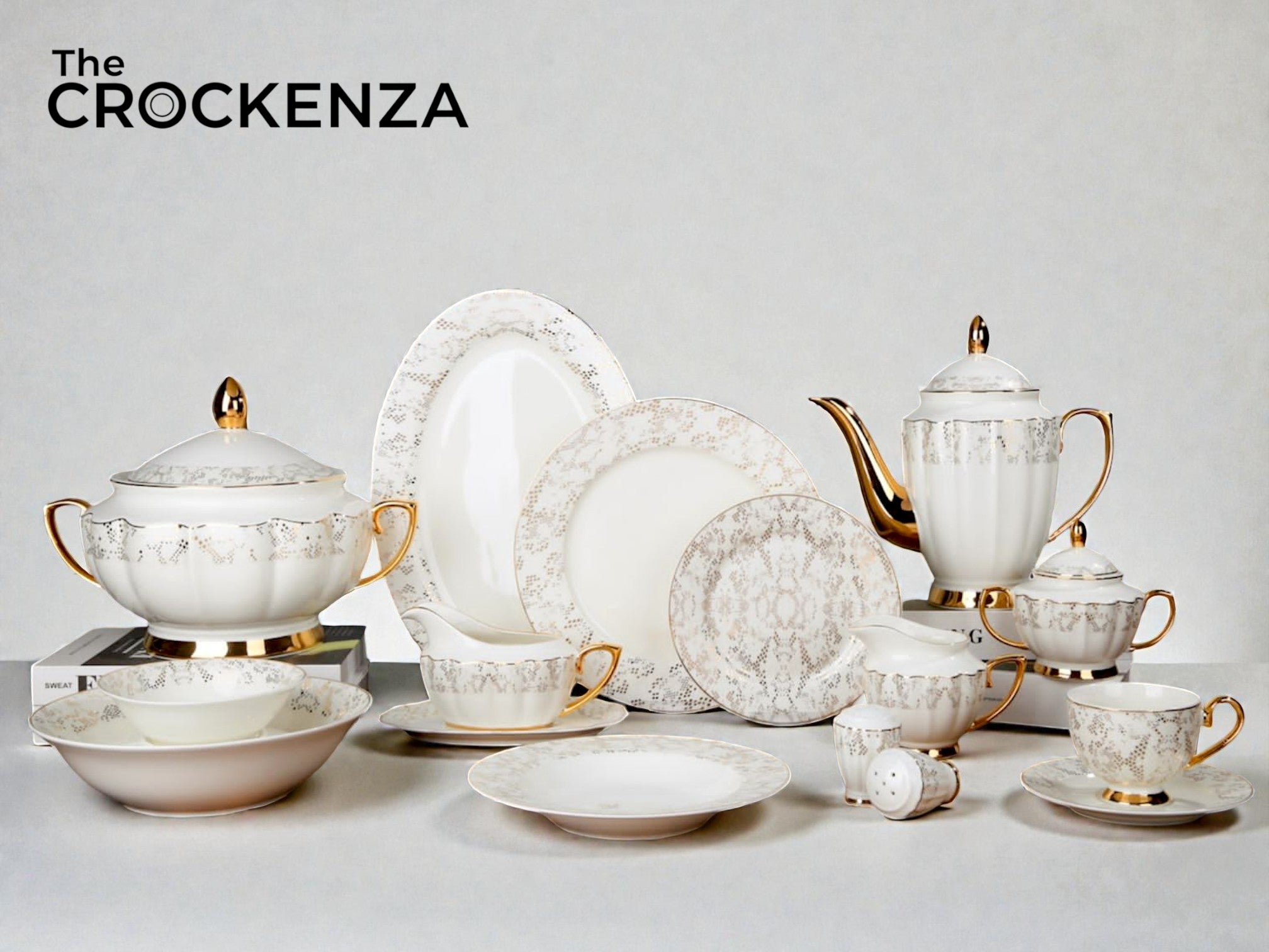 Imported Johnson Bros inspired Luxury Floral Dining Set - Available in two serving sizes