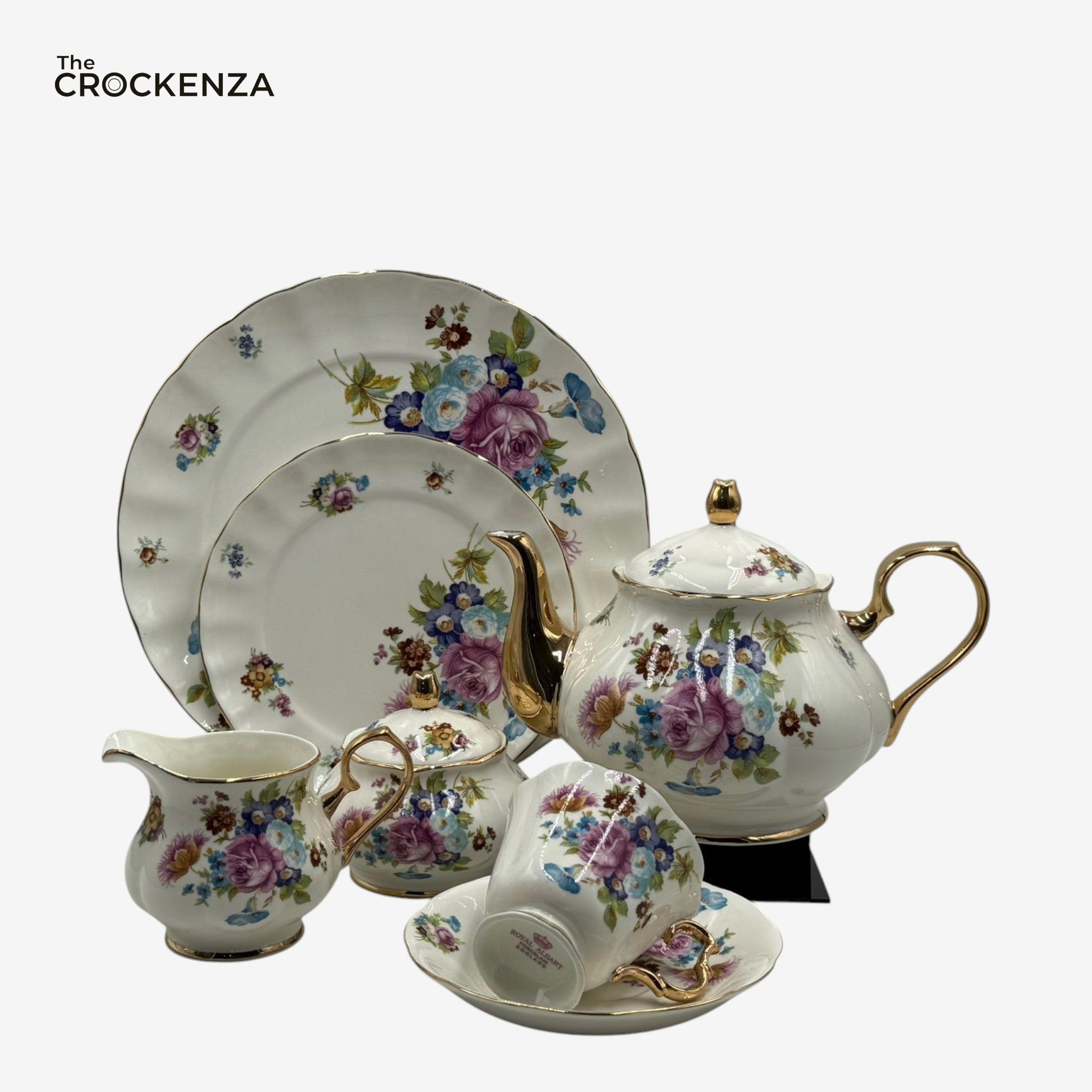 Royal Elegance Tea Set – Royal Albert Inspired- 24 (Pcs)