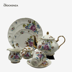 Royal Elegance Tea Set – Royal Albert Inspired- 24 (Pcs)
