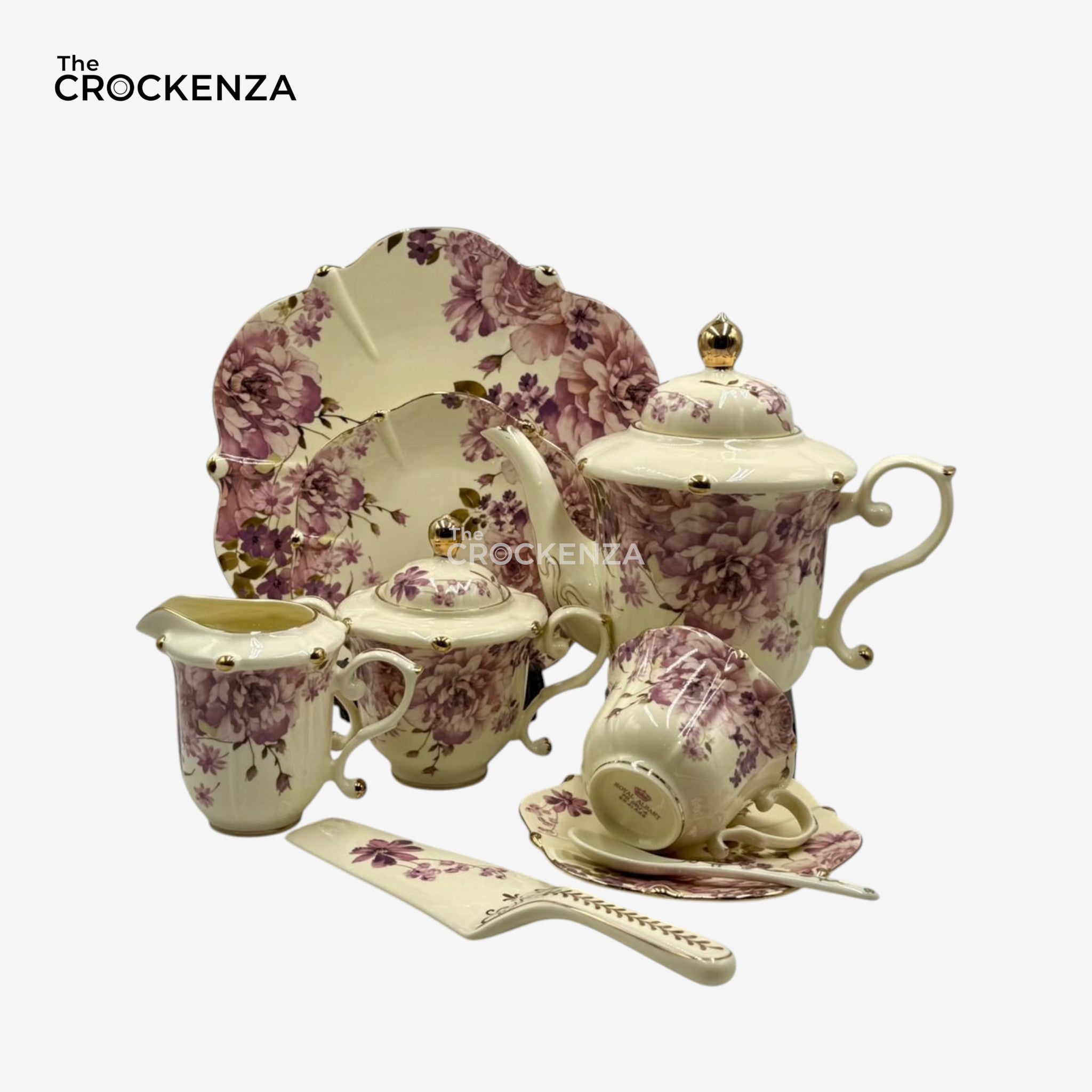 Royal Elegance Tea Set – Royal Albert Inspired- 31 (Pcs)