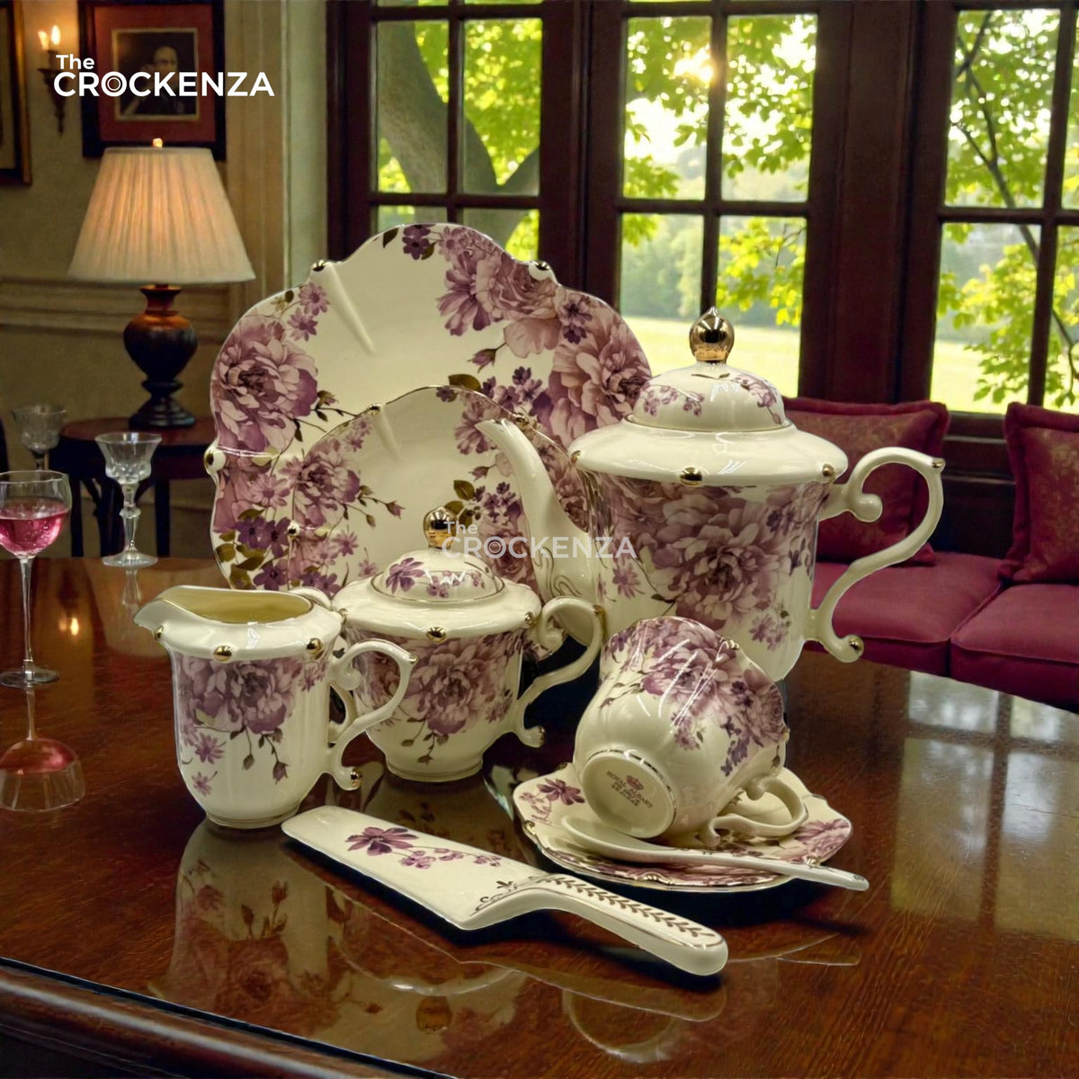 Royal Elegance Tea Set – Royal Albert Inspired- 31 (Pcs)