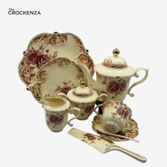 Royal Elegance Tea Set – Royal Albert Inspired- 31 (Pcs)