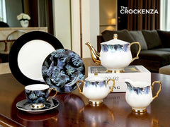 Imported Luxury Johnson Brothers–Inspired 24-Piece Fine Dining Tea Set