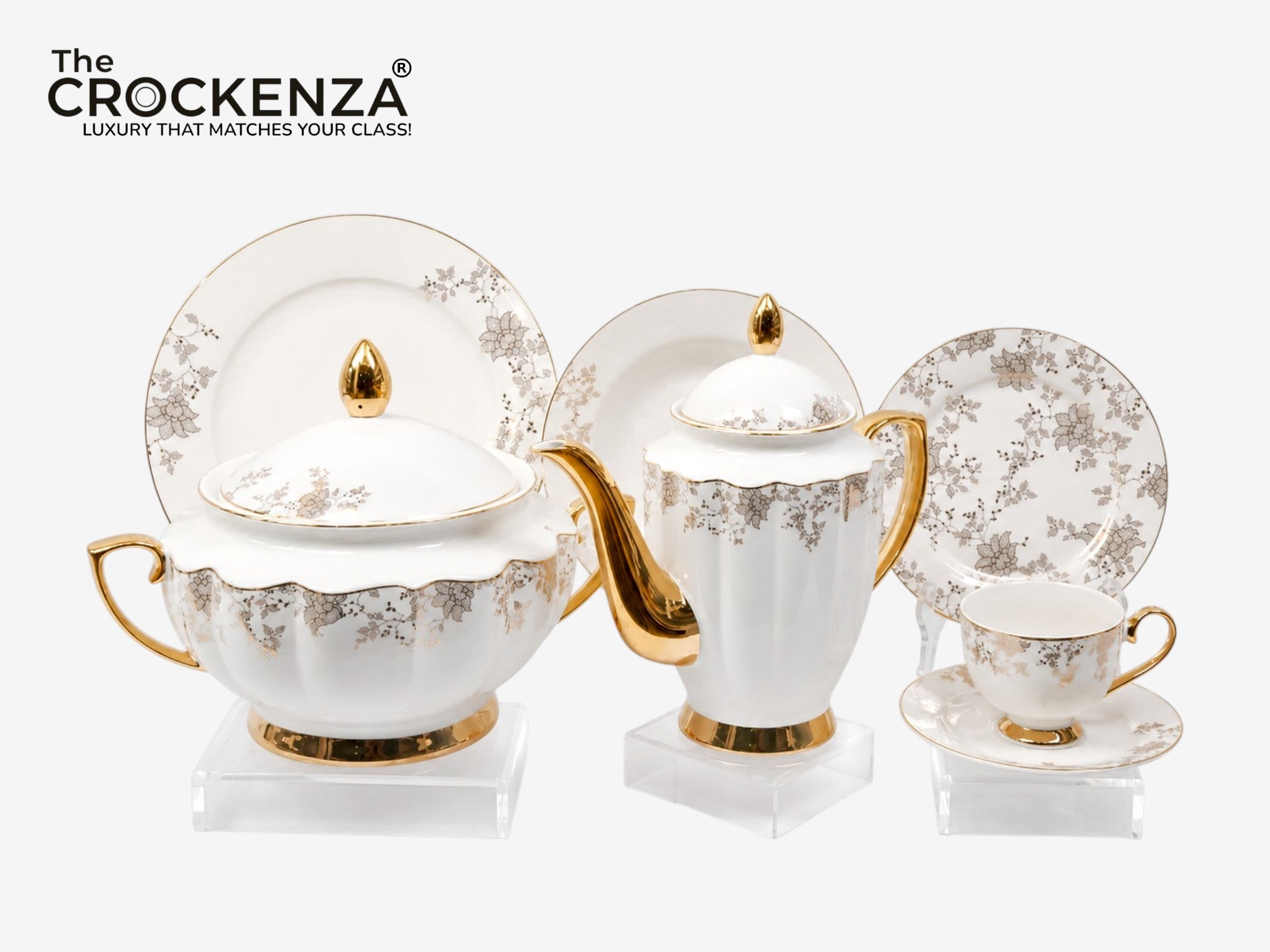 Imported Johnson Bros inspired Luxury Floral Dining Set - Available in two serving sizes