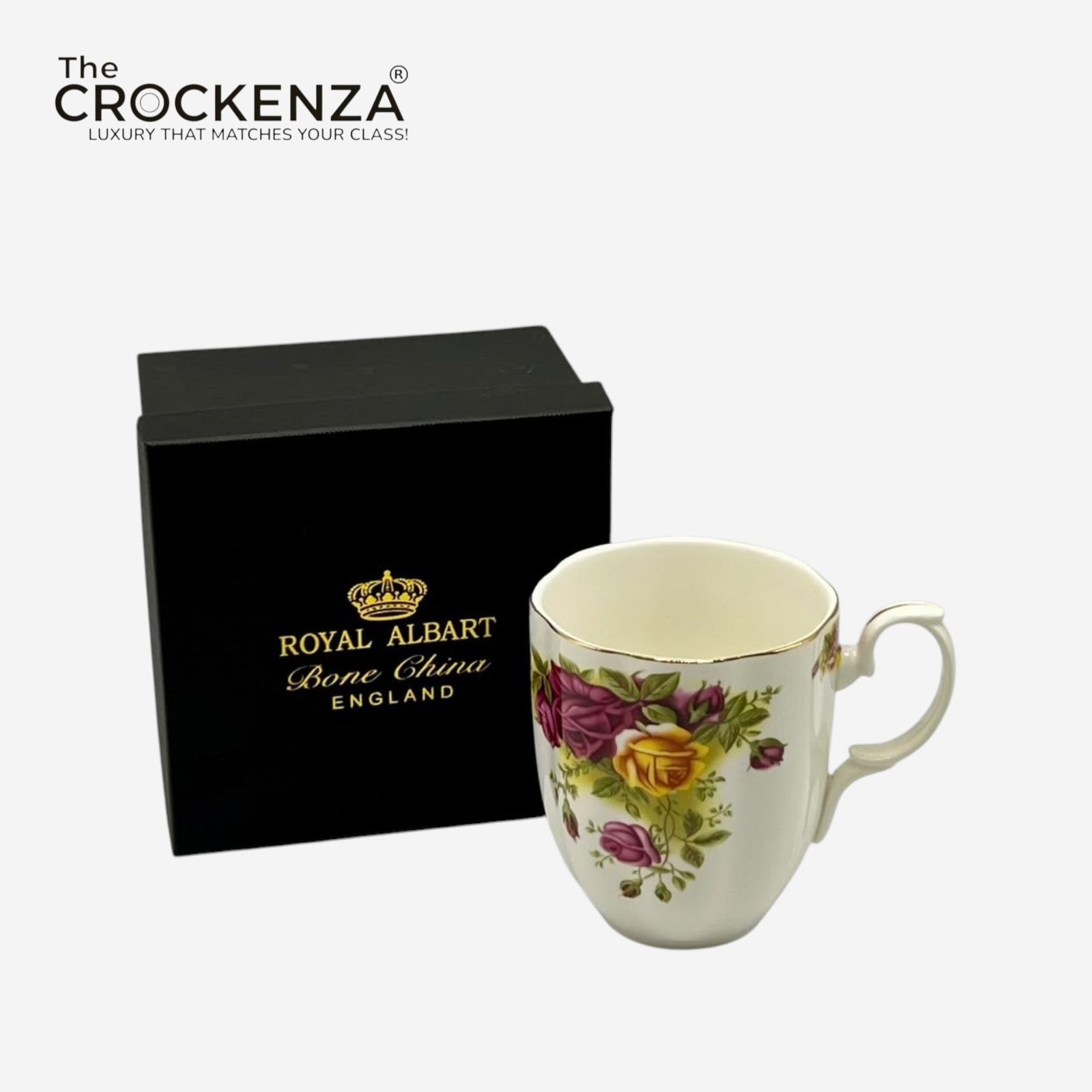 Royal Albert-Inspired Luxury Floral Mug – Single Piece