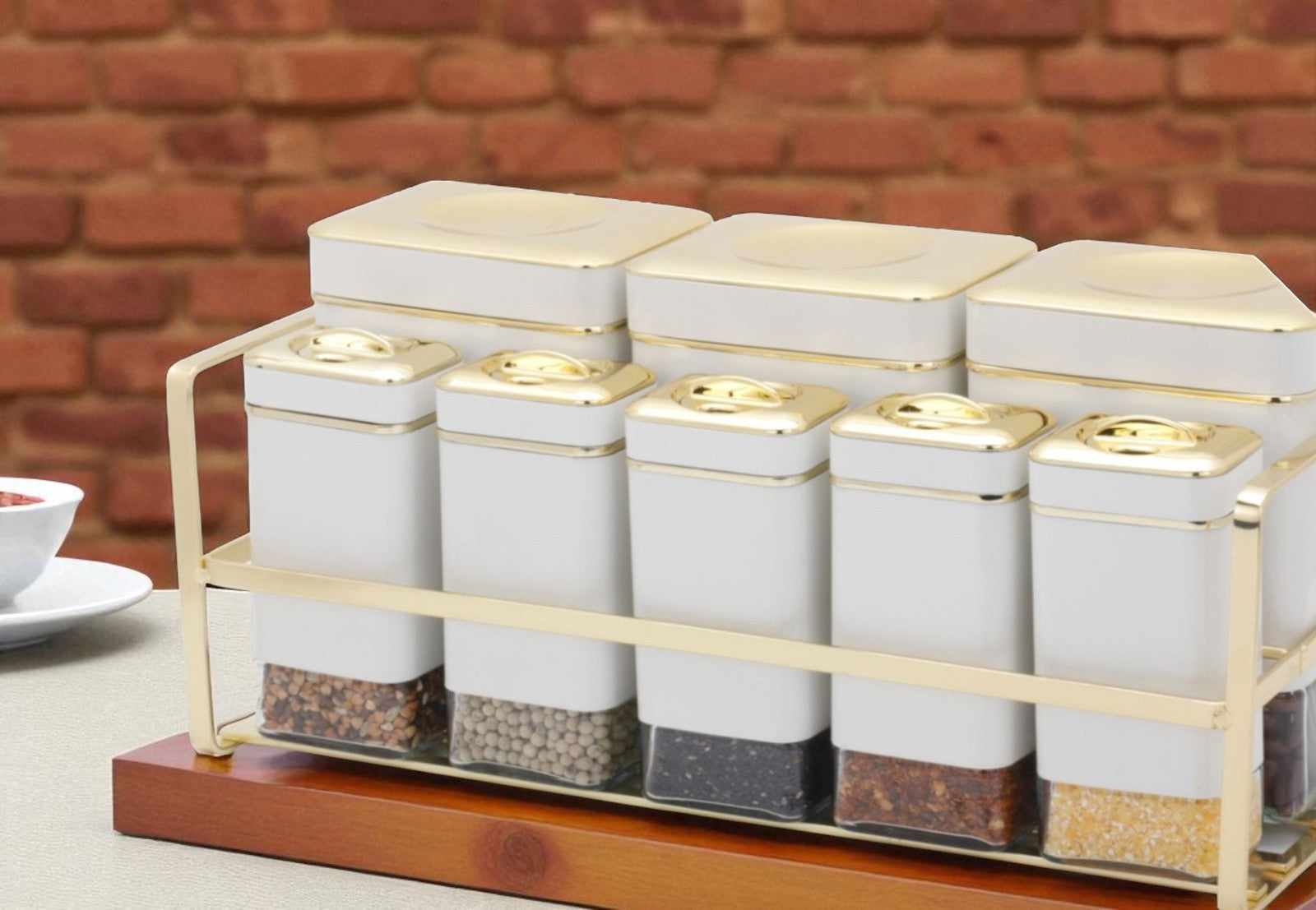 Premium 8-Piece Storage Canister Set for an Organized Kitchen