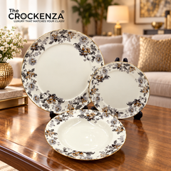 Royal Elegance Vintage Floral Plate Set – Inspired by Royal Albert 18 (Pcs)