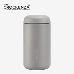 SMEG Capsule Coffee Cup 350ML – Premium Stainless Steel Insulated Travel Mug - Grey