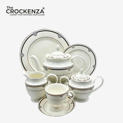 Imperial Majesty Luxury Super Bone China Tea & Dinner Set – 24-Piece Elite Collection