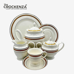 Imperial Majesty Luxury Super Bone China Tea & Dinner Set – 24-Piece Elite Collection