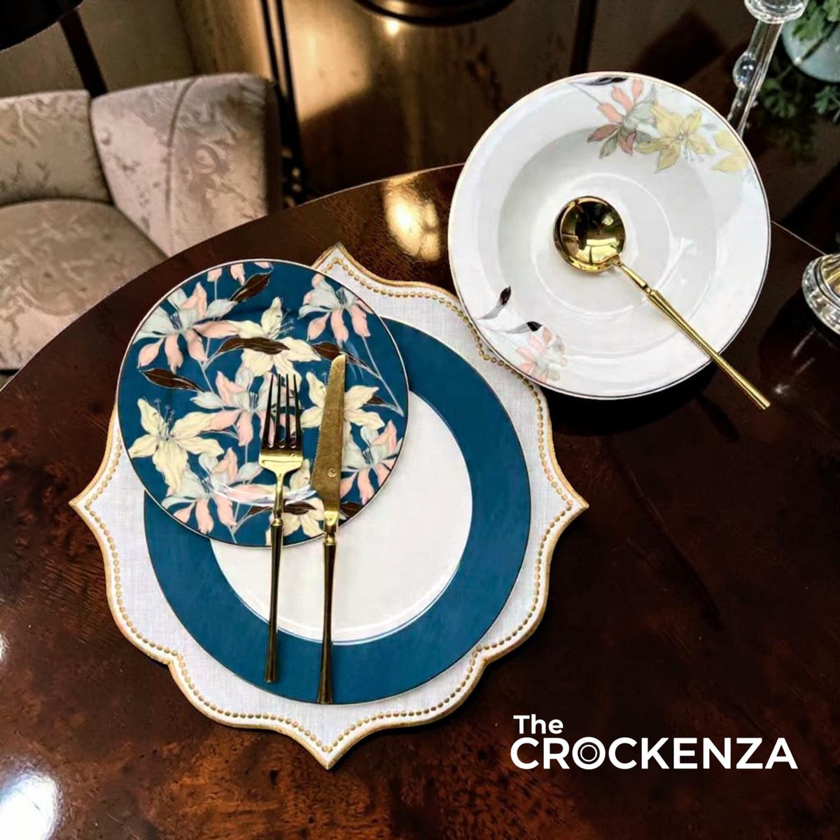 Imported Luxury 18-Pcs Johnson Bros–Inspired Premium Super Bone China Plate Set