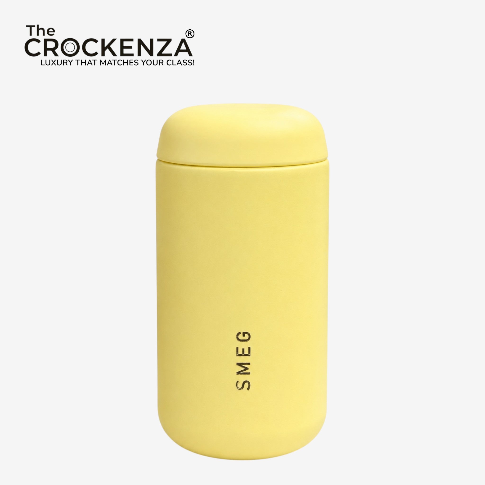 SMEG Capsule Coffee Cup 350ML – Premium Stainless Steel Insulated Travel Mug - Yellow
