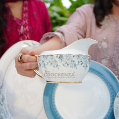 Johnson Bros Inspired Royal Floral Bone China Luxury Dinner Set | 65 & 89 Piece Gold-Gilded Collection