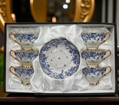 Royal Elegance: Cups & Saucers (Inspired by Royal Albert) - 12 (Pcs)