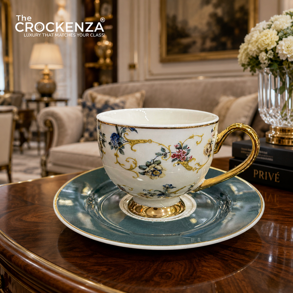 Johnson Bros Savor & Serve – Luxury Cups & Saucers Bone China 12 (Pcs)