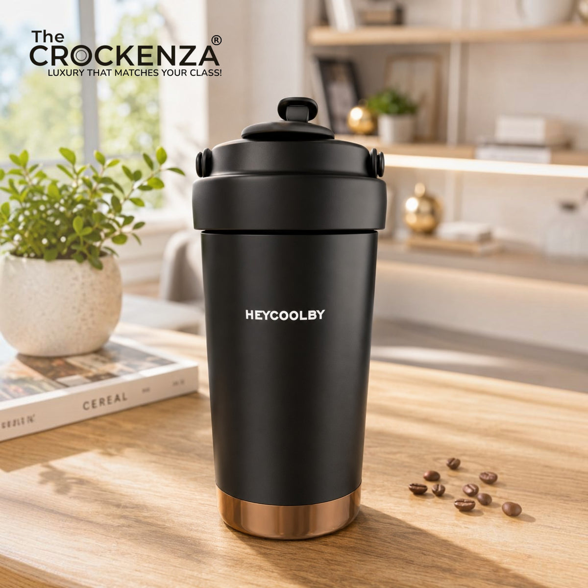 Luxury 500ML Stainless Steel Insulated Coffee Mug | Leak-Proof Hot & Cold Coffee Cup