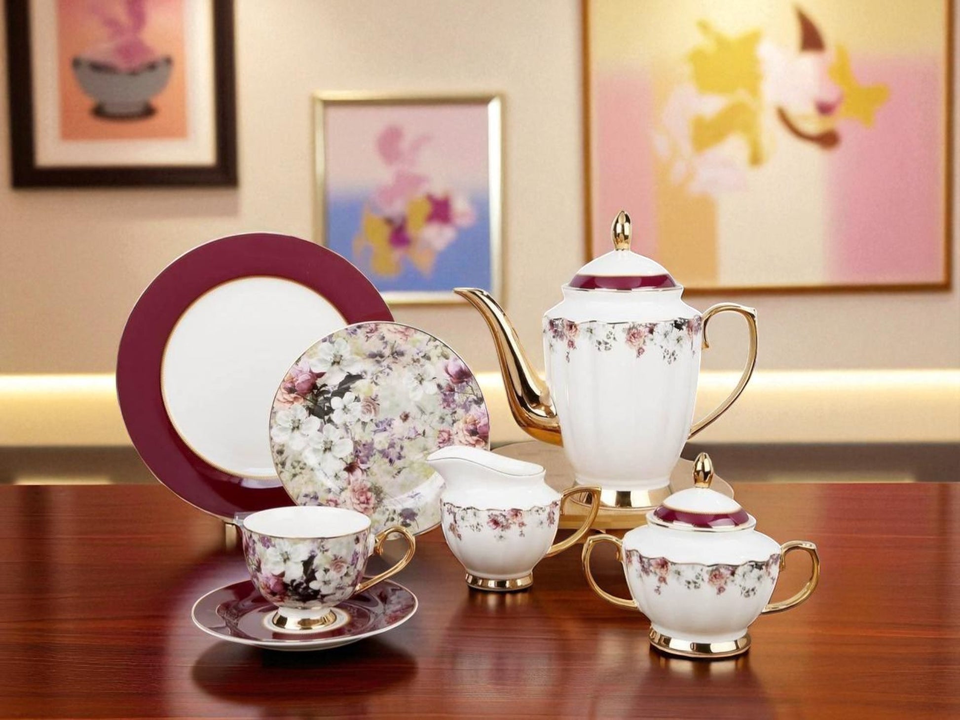 Luxury 24-Piece Tea Set – Perfect for Elegant Gatherings