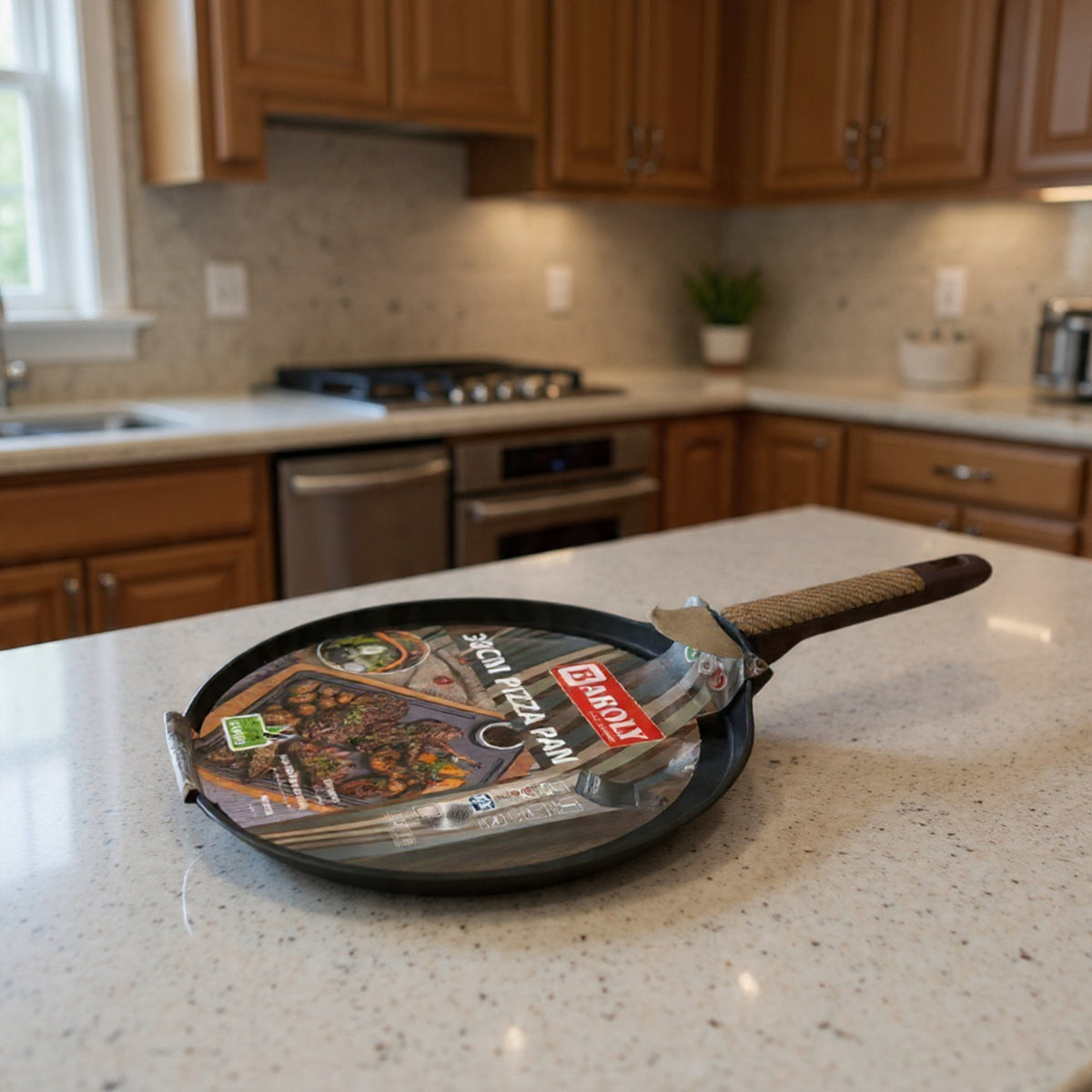 Baroly Premium Non-Stick Pizza Pan – 30 CM, Durable & Easy-Clean