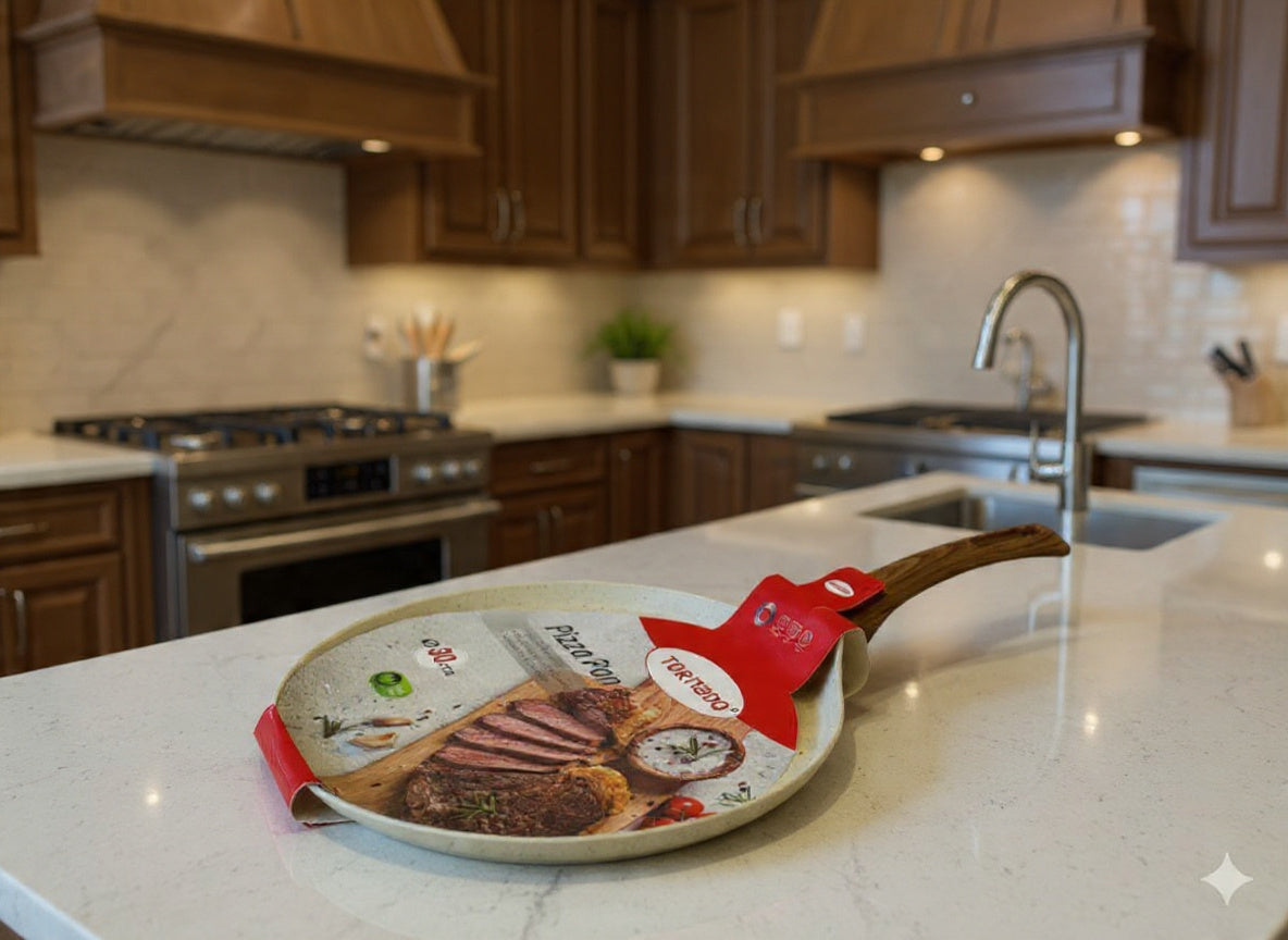 Imported Premium Non-Stick Pizza Pan – 30 CM, Durable & Easy-Clean