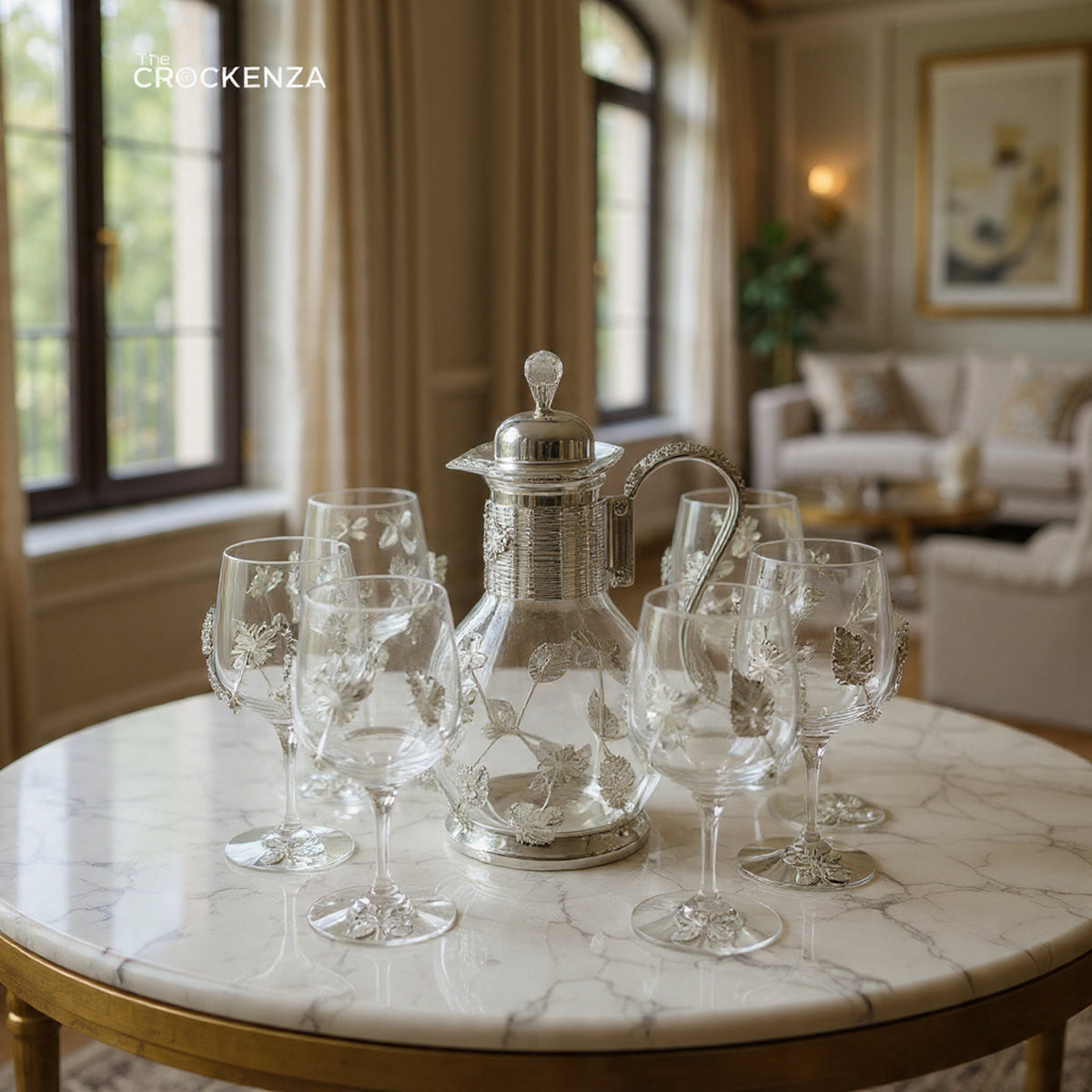 Luxury Silver Water Set (7 Pcs) – Elegant Dining & Serving Essential