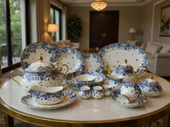 Premium Royal Albert inspired 75 Pcs Dinner Set - 8 Person Serving