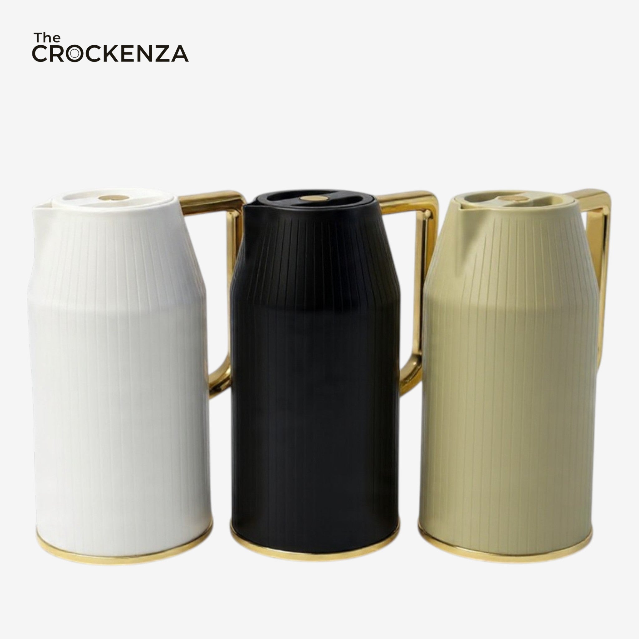 The Crockenza 1L Insulated Thermal Carafe – Elegant Vacuum Flask for Coffee, Tea & Hot/Cold Beverages