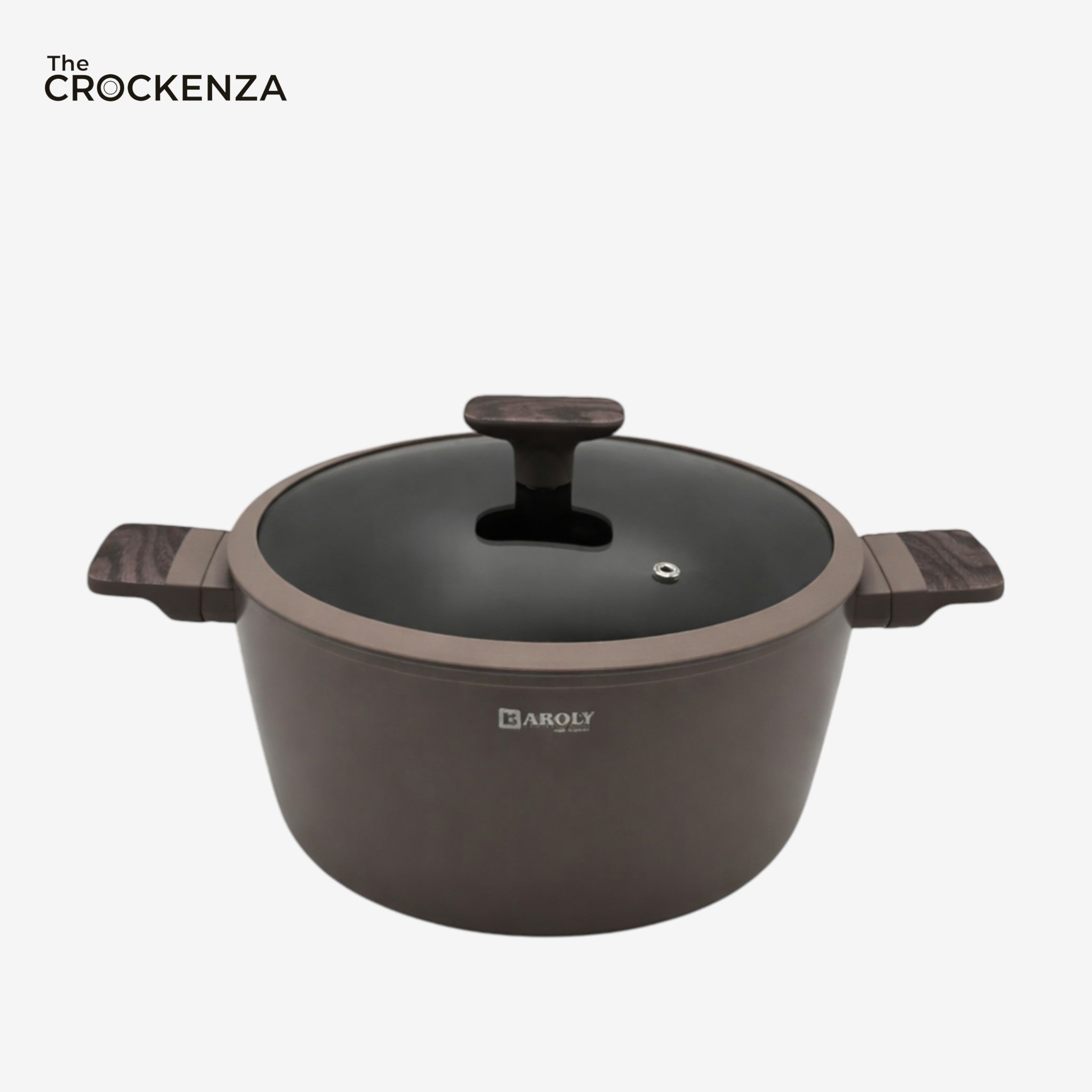 Baroly Premium Casserole Pot with Glass Lid | Non-Stick Die-Cast Cooking Pot