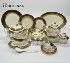 Imported Yamasen Japan–Inspired Luxury Gold-Plated Dining Set – Premium 75 & 103 Piece Collections for 8 and 12 Persons Servng