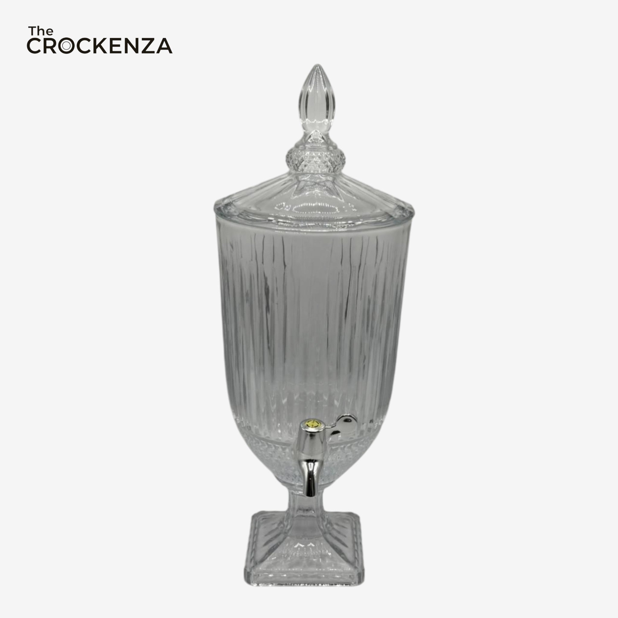 Luxury Crystal Glass Beverage Dispenser with Tap –  Premium Drink Dispenser
