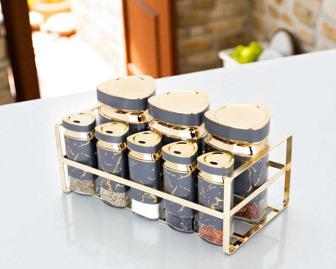 Premium 8-Piece Storage Canister Set for an Organized Kitchen